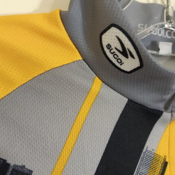 Sugoi Cycling Jersey Mens Med Yellow Ride To Conquer Cancer Racing Bike Canada - Picture 5 of 6